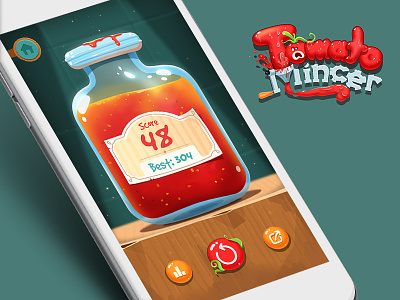 You can't run...you are dead app design game green mincer red tomato ui