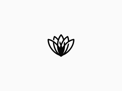 flower logo branding flat flower identity logo minimal vector