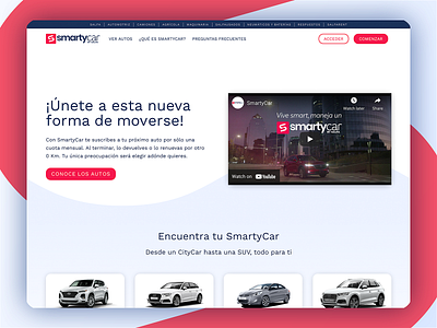 SmartCar by Salfa landing page