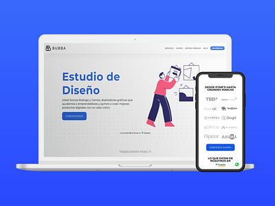 BUBBA Estudio de Diseño website branding design landing ui ux website