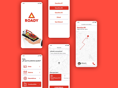 Problems with your car? alert app application car danger design emergency ford gas iphone map ondemand product product designer transport ui ux