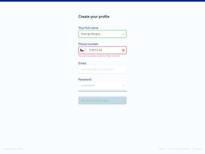 Create your profile