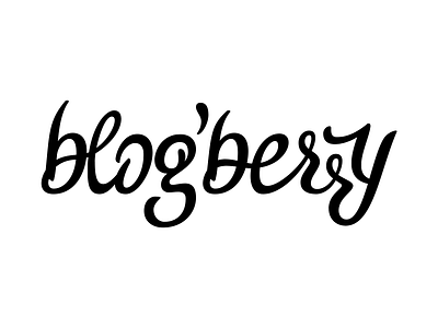 Blogberry typeface logotype