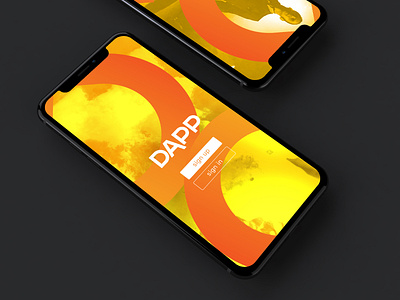 Dapp Iphone X Mockup 86 b app art brand branding branding concept clothing clothing brand clothing company design ecommerce fashion illustration logo orange smxr typography ui ux vector