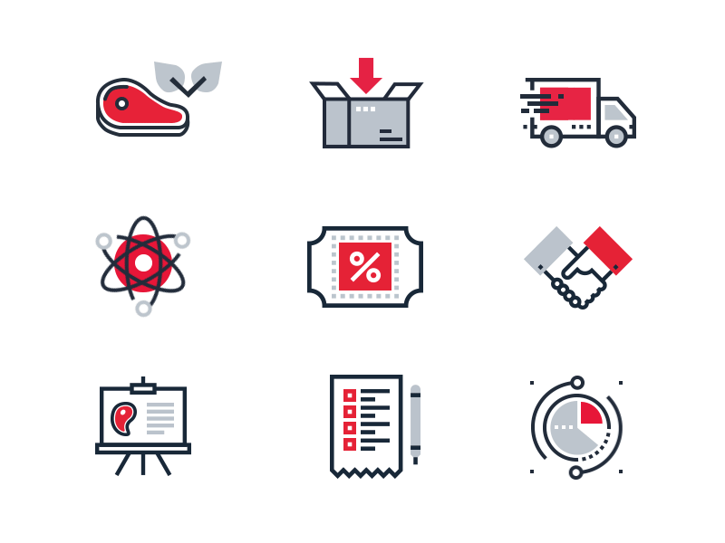 Miratorg Icons aic animation gif icons red