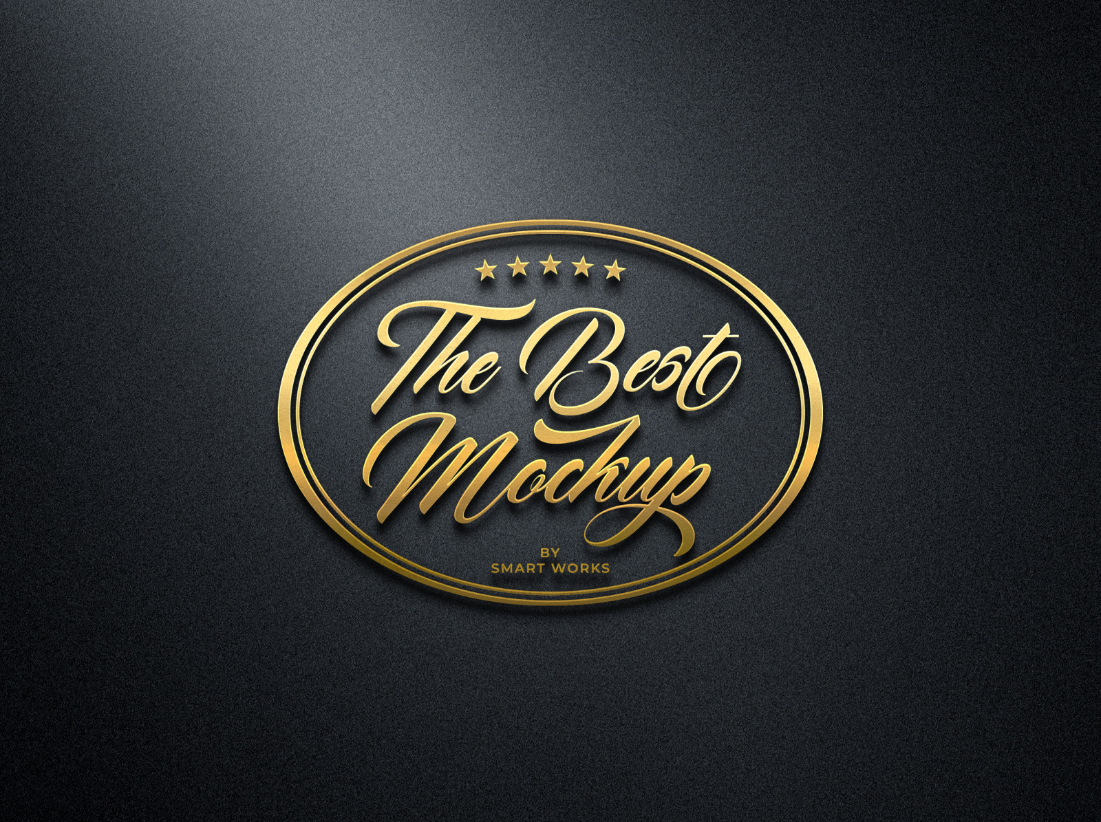 Free 3D Shining Gold Mockup