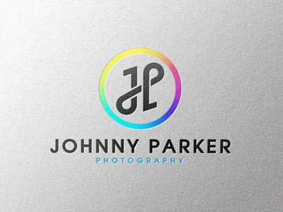 Full Color Logo Mockup on White Paper