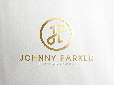 Gold Foil Stamping Logo Mockup on White Paper