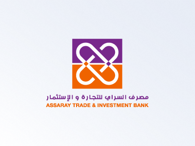 Assaray Trade & investment Bank Logo branding corporate design identity lettering logo logotype script typography wordmark