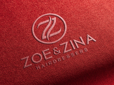 Logo Design for Hairdressers branding corporate design embroidered logo mockup free logo mockup freepik logo mockup graphic designer graphicriver identity logo logo design logo mockup logotype mock up photorealistic realistic showcase stitched stitched logo mockup stitching typography