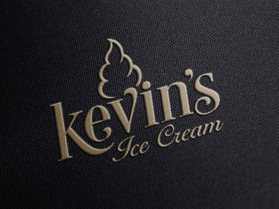 Logo Design for Kevin's ice Cream embroidered logo mockup fabric free logo mockup freepik logo mockup graphic designer graphicriver identity logo logo design logo display logo mockup logo presentation mock up photorealistic place it logo mockup realistic showcase showcase logo stitched stitched logo mockup