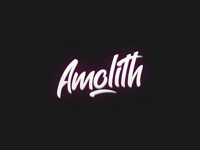 Amolith brush type calligraphy graphic designer hand lettering handwritten illustrator letters logo design type typography word mark