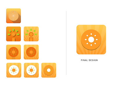 Gratitude Journal App Icon Variations app brand icon ios mobile ui