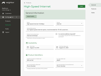 Services Billing Administration Web Interface