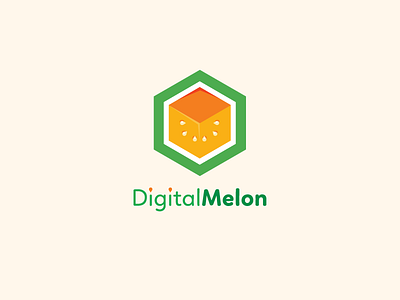 Digital Melon fruit fruit design fruit illustration icon logo logotype melon vector