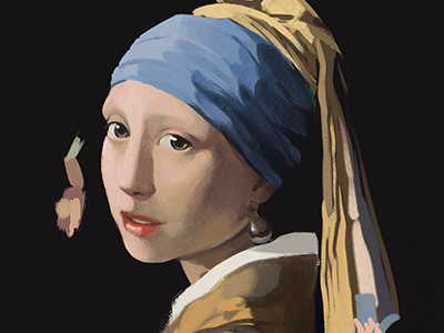 Vermeer Master Study digital painting master study old masters painting
