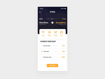 Animation of the train booking 03 animation app blue clean design flat icon illustration ios mobile ui ux