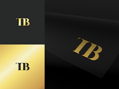 T.B Monogram Logo Design Concept black dark gold golden logo logo design branding logo designer logo mark logodesign logos minimal tb visual mark