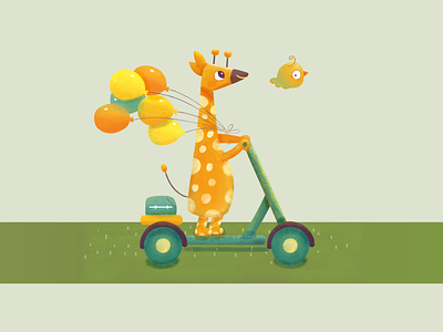 Giraffe illustration illustration