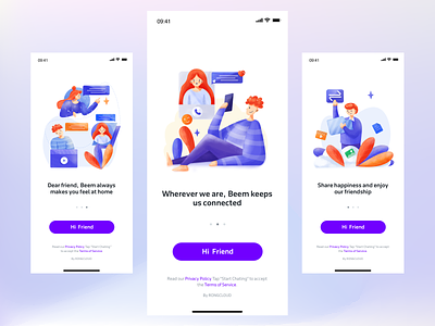 Product introduction page illustration ui