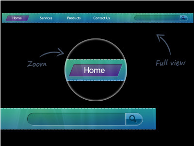 Vista Nav + Free PSD effects jquery navigation psd free search box sub menu tutorial vista