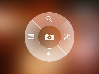Circular Menu camera circular free highlight images menu psd search snap ui