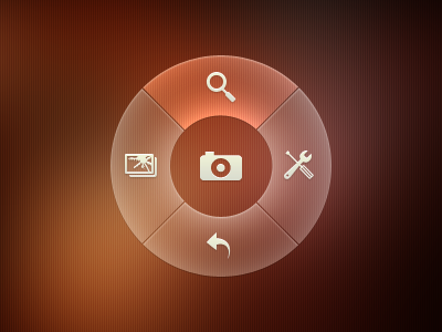 Circular Menu 2 camera circular free highlight images menu psd search snap ui