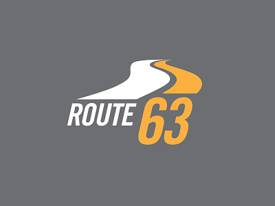 Route 63 Logo graphic design logo
