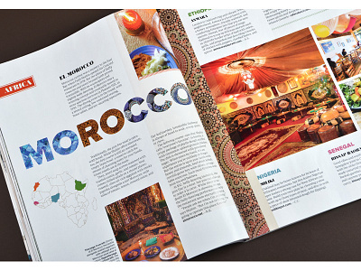 Global foods editorial layout editorial design graphic design typography