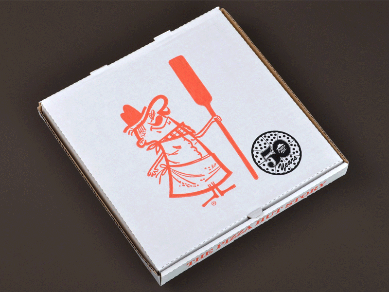 Pizza Hut book packaging