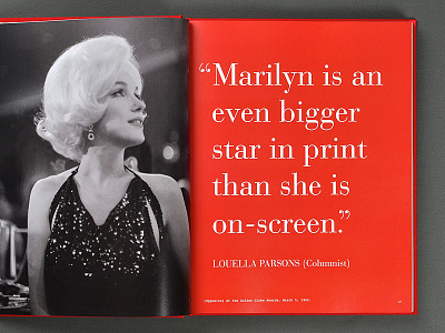 Marilyn in the Flash book layout