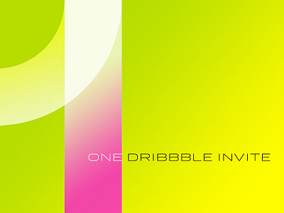 1 Dribbble Invite! dribbble invite graphic design invite typography