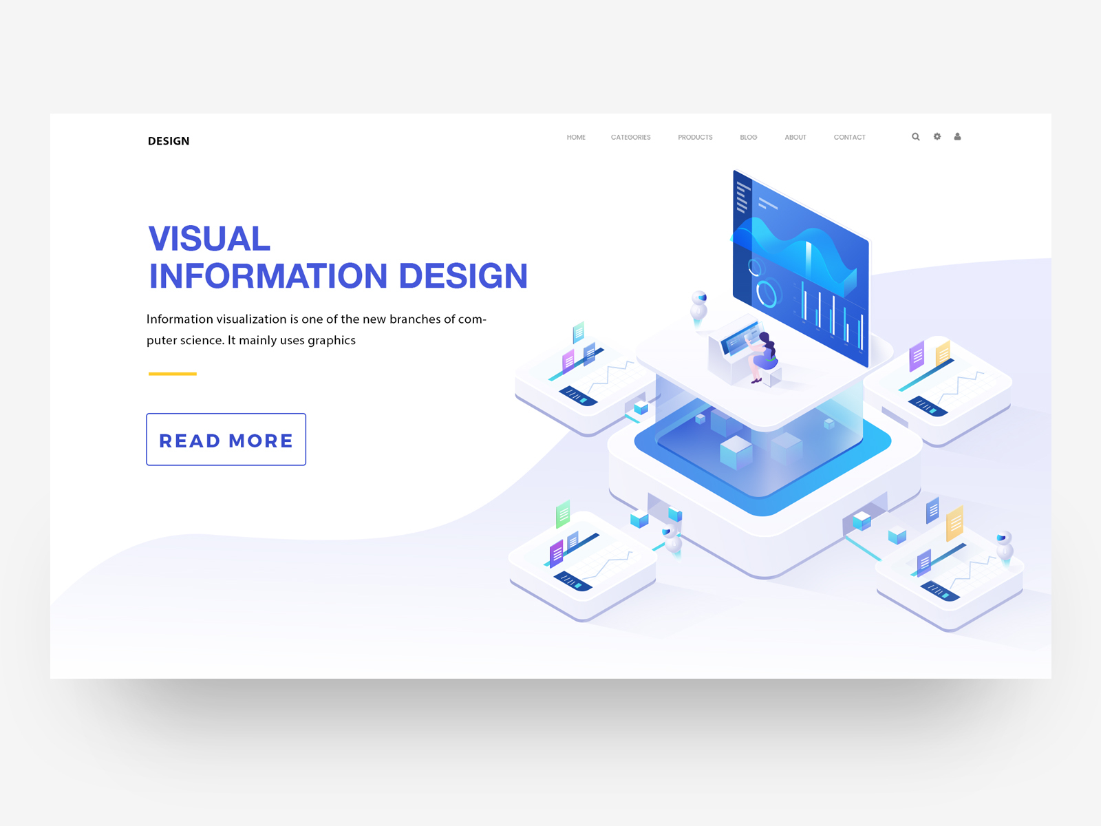 Visual information illustration 2018 design illustration ui web