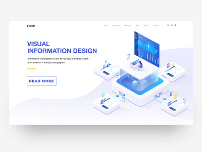 Visual information illustration 2018 design illustration ui web