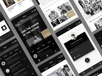 tattoo app app design ui ux