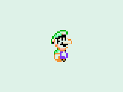 Luigi app design nintendo pixel siwtch ui ux