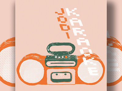 Jodi -Karaoke (Favorite Records of 2017 Reimagined) illustration lettering nicholas nocera radio tape vintage