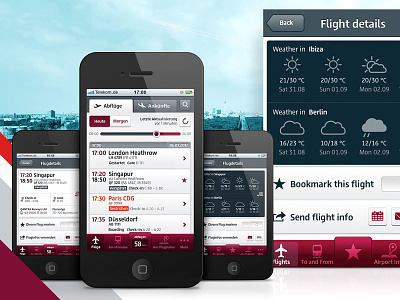 Berlin Airport iPhone app 2012 mobile ui