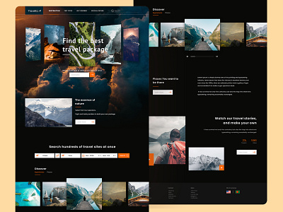 Travel website concept