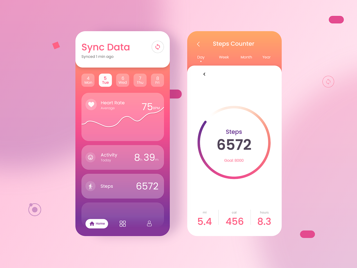 Smart health monitoring app by Kazi Shimanto on Dribbble
