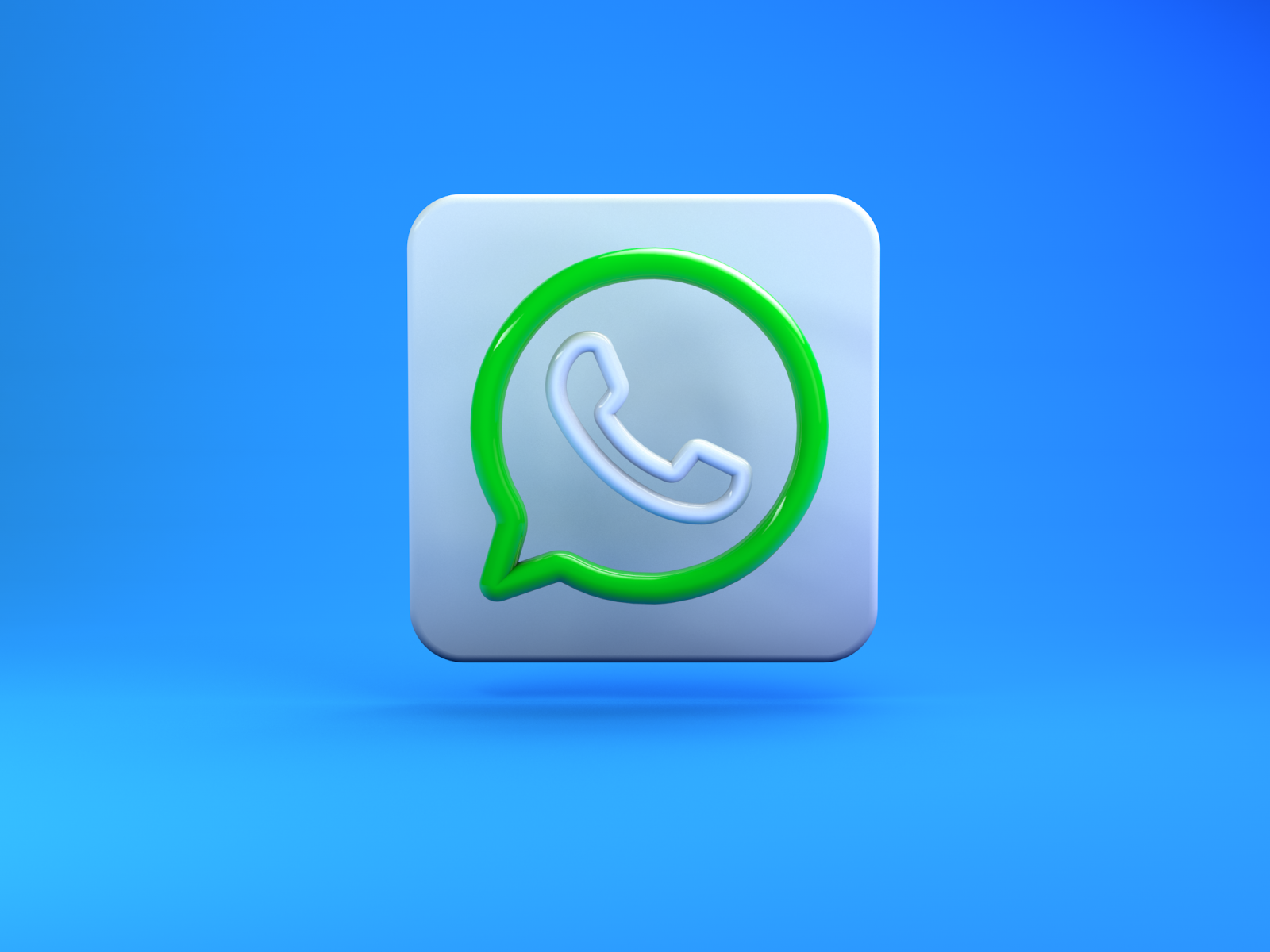 Premium PSD | Whatsapp icon social media logo whatsapp logo symbol 3d  transparent psd