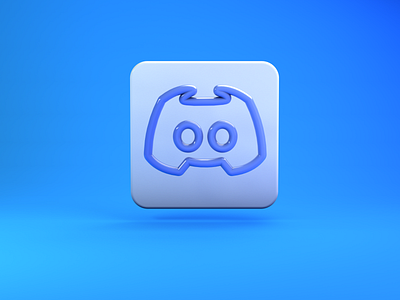Discord 3D line Icon discord esports gaming texture
