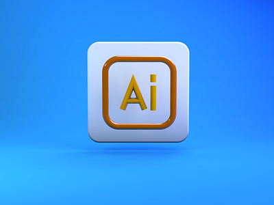 Adobe Illiustrator 3D line icon adobe illustrator illustrator logo trendy