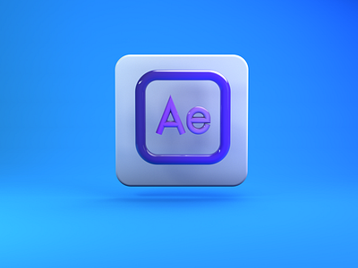 After effects 3d line Icon