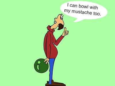 Bowling bowling ball cartoon cartoon character character design follow me illustration india inking photoshop