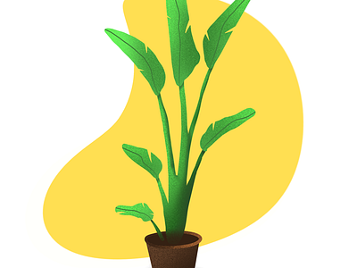 Plants green illustration plants shapes tropical