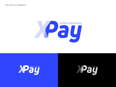 Xpay unofficial rebranding branding flat icon illustration illustrator lettering logo minimal rebranding type vector