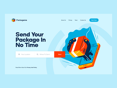 packageme UI design