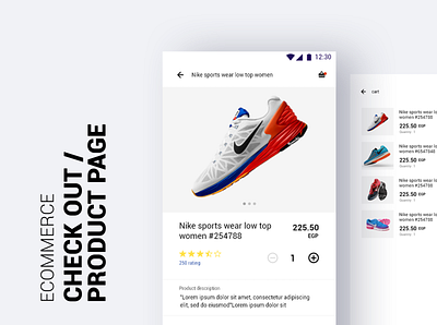 Ecommerce check out / product page checkout page design ecommerce app ecommerce design ecommerce shop flat ui