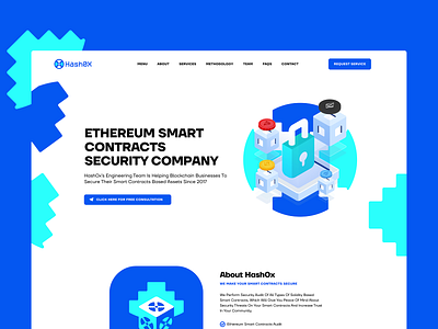 hash0X audit company landing page design